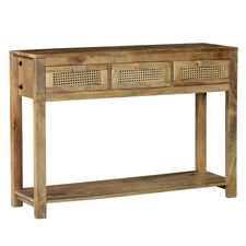 Briar 3 Drawer Mango Wood Console Table