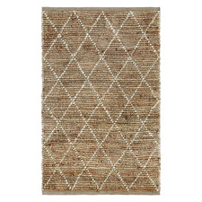 Shami Diamond Hand-Braided Jute Rug