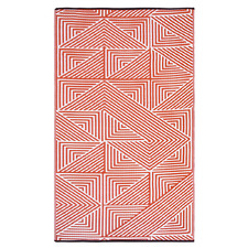 Burnt Orange Sabrine Outdoor Rug