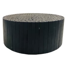 Beau Round Eucalyptus Wood Coffee Table