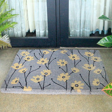 Wild Flowers Tiklet Coir Doormat
