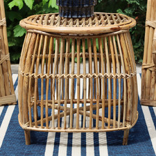 Lowell Rattan Cane Side Table