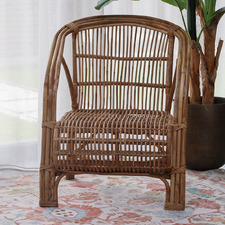 Lowell Rattan Cane Armchair