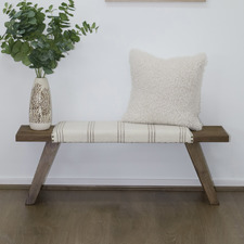 Reston Mango Wood Ottoman Bench