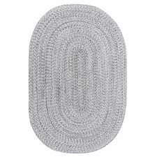 Grey Albany Hand-Woven Indoor/Outdoor Oval Rug