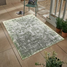 Green Abel Machine Washable Rug