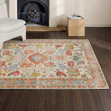 Autumn Multi-Colour Dalisay Floral Machine Washable Rug