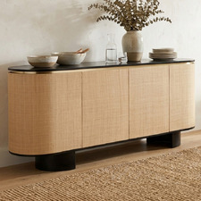 Liora Mango Wood 4 Door Sideboard Buffet