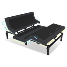 Black Nunez Steel Motion Long Single Bed