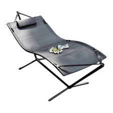 Silver & Grey Chill Suspended Sunbed