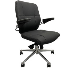Black Maximilien Faux Leather Executive Office Chair