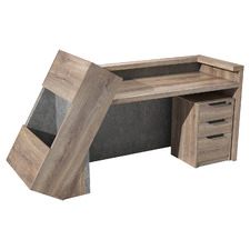 Quade Reception Desk with Panel & Cabinet