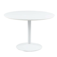 110cm White Titan Dining Table