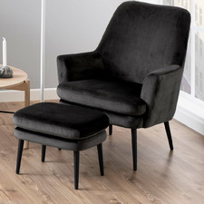 Kendra Accent Chair with Footstool