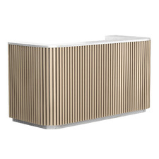 Farrah Faux Marble Reception Desk