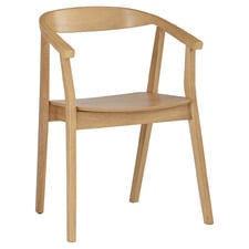 Leonie Malaysian Oak Wood Dining Chair