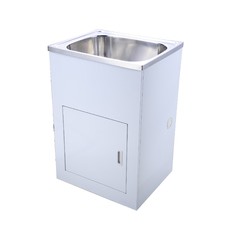 600mm Single Stainless Steel Laundry Sink & Tub