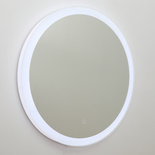 Round Bathroom Wall Mirror with Tri-Coloured LED