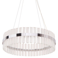 Ellisse Crystal & Aluminium Pendant Light