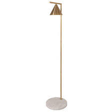 Whitmore Captain Flint Replica Metal & Marble Floor Lamp