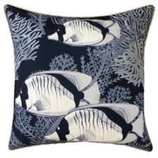 Navy Coral Cove Outdoor Cushion