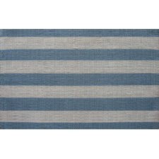 Blue/Cream Stripe Rug