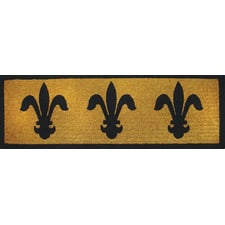 Fleur de Lys Long Coir Doormat