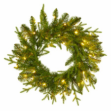 Fraser Faux Pine LED Christmas Wreath