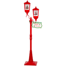 Red LED Christmas Lamp Post