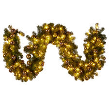 LED Christmas Garland with Baubles
