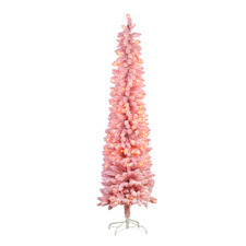 Floss Pink Carol LED Snowy Christmas Tree
