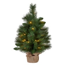 Riverton LED Christmas Tree with Hessian Base