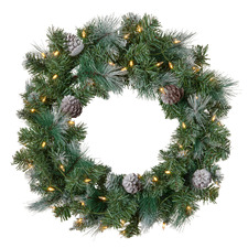 61cm Aminta LED Christmas Wreath