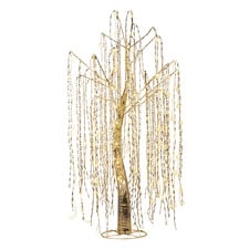 120cm Silver Polarisse LED Willow Christmas Tree