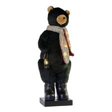Black Firesa Bear LED Christmas Ornament