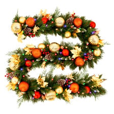 274cm Fauna LED Christmas Garland