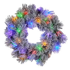 61cm Alpine Snow LED Christmas Wreath