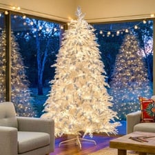 229cm Riley Crystal Snow LED Christmas Tree