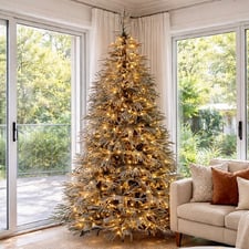 229cm Selma Midnight Snow LED Christmas Tree