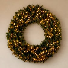 152cm Haines Nordic Pine LED Christmas Wreath