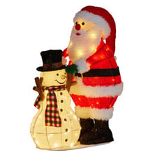 Nixon Santa & Snowman LED Christmas Decoration