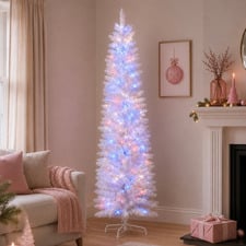183cm White Asbury Fairy Floss LED Christmas Tree