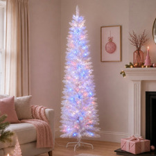 White Asbury Fairy Floss LED Christmas Tree
