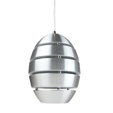 White Collaroy 1 Light Metal Pendant