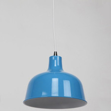 Light Blue 1 Light Metal Pendant