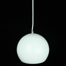 White Paradise 1 Light Aluminium Pendant