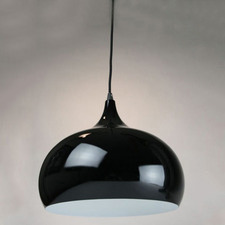 Black Aldinga 1 Light Metal Pendant