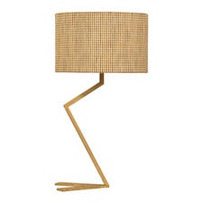 Walden Light Wood Metal Table Lamp