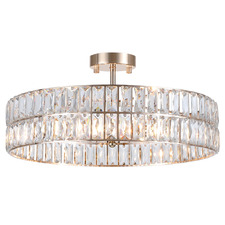 Perkins Crystal 6-Light Ceiling Light