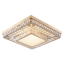 Lynn Iron & Crystal LED Flush Mount Ceiling Light